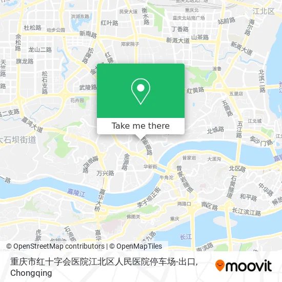重庆市红十字会医院江北区人民医院停车场-出口 map