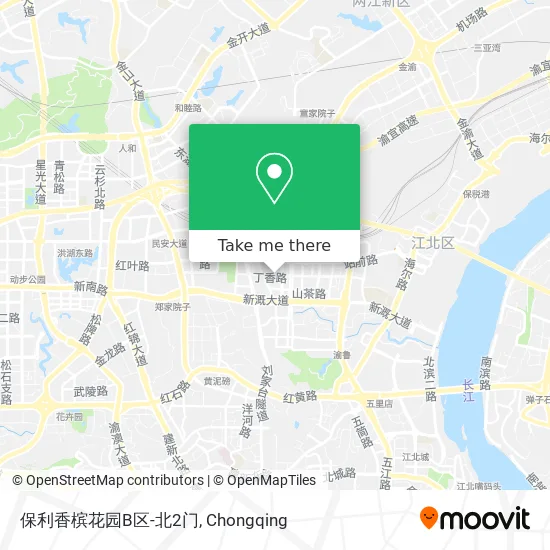 保利香槟花园B区-北2门 map