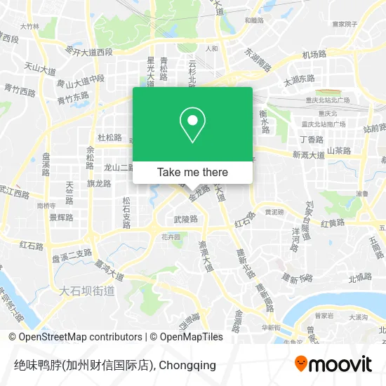 绝味鸭脖(加州财信国际店) map
