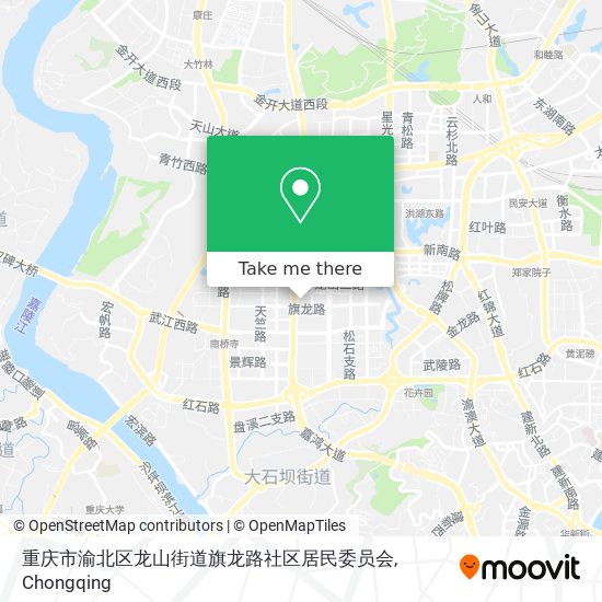 重庆市渝北区龙山街道旗龙路社区居民委员会 map