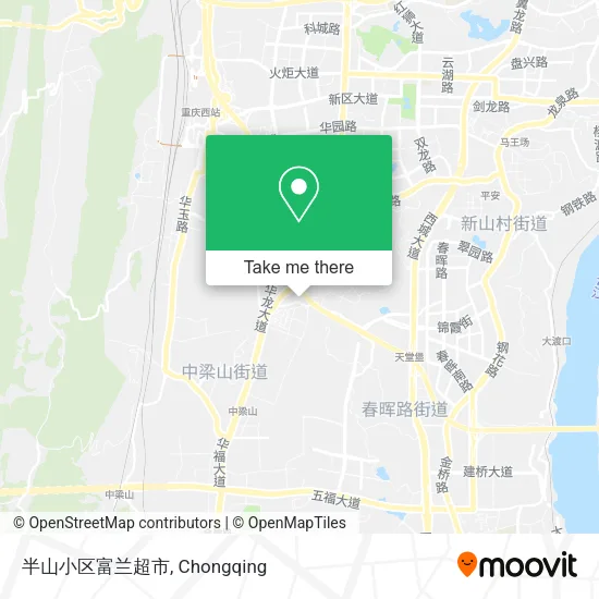 半山小区富兰超市 map