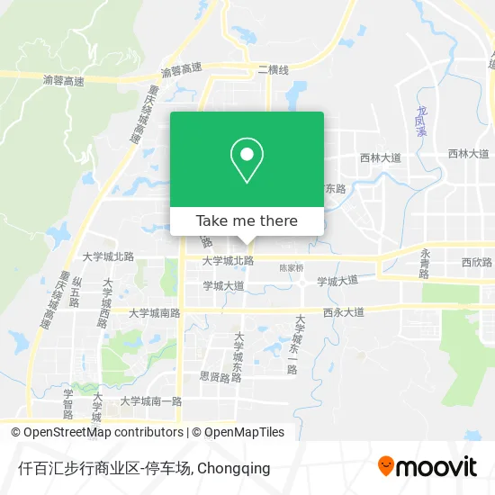 仟百汇步行商业区-停车场 map