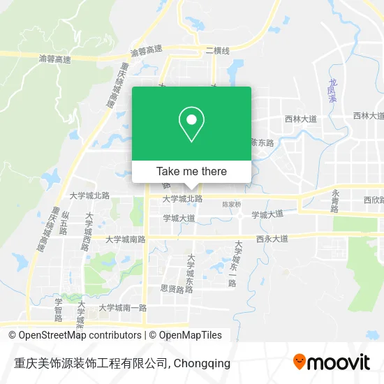 重庆美饰源装饰工程有限公司 map