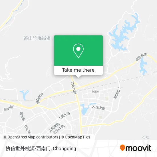 协信世外桃源-西南门 map