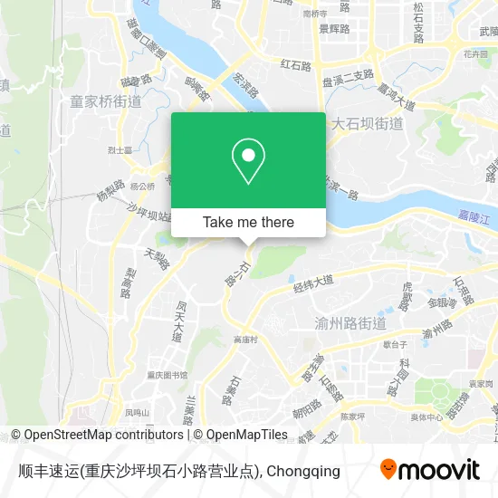 顺丰速运(重庆沙坪坝石小路营业点) map