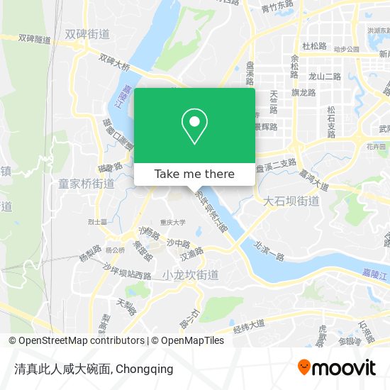 清真此人咸大碗面 map