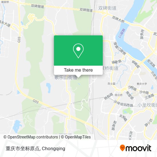 重庆市坐标原点 map
