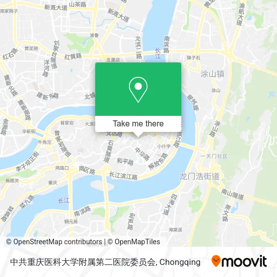 中共重庆医科大学附属第二医院委员会 map