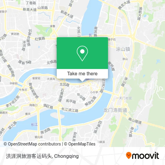 洪涯洞旅游客运码头 map