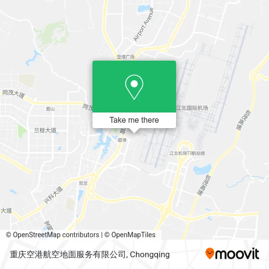 重庆空港航空地面服务有限公司 map