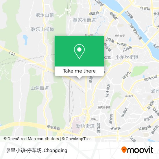 泉里小镇-停车场 map