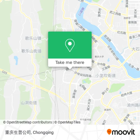 重庆生普公司 map