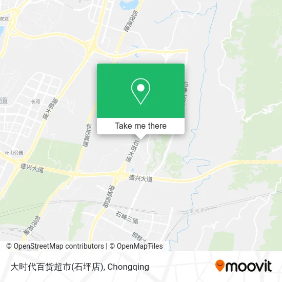 大时代百货超市(石坪店) map