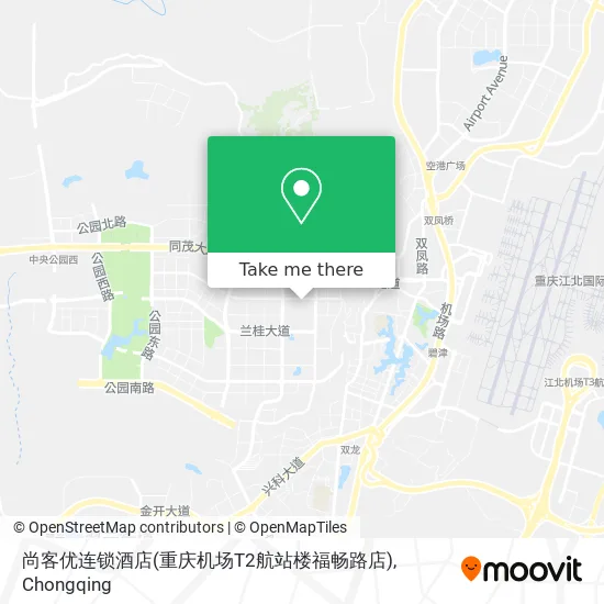 尚客优连锁酒店(重庆机场T2航站楼福畅路店) map