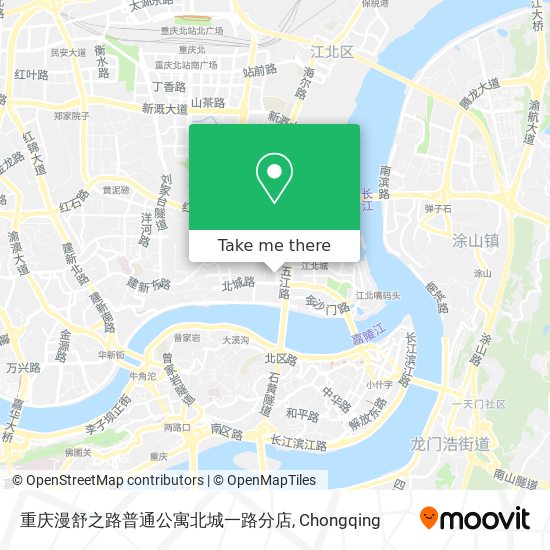 重庆漫舒之路普通公寓北城一路分店 map