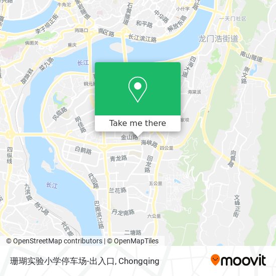 珊瑚实验小学停车场-出入口 map