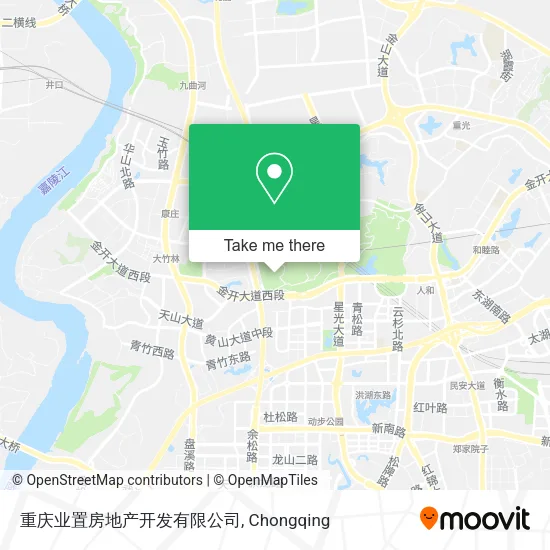 重庆业置房地产开发有限公司 map