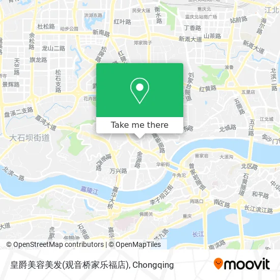 皇爵美容美发(观音桥家乐福店) map