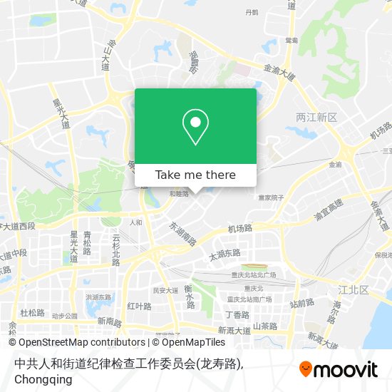 中共人和街道纪律检查工作委员会(龙寿路) map