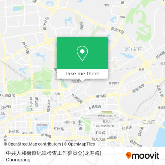 中共人和街道纪律检查工作委员会(龙寿路) map