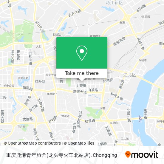 重庆鹿港青年旅舍(龙头寺火车北站店) map
