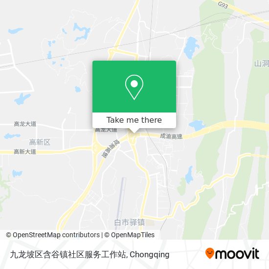 九龙坡区含谷镇社区服务工作站 map