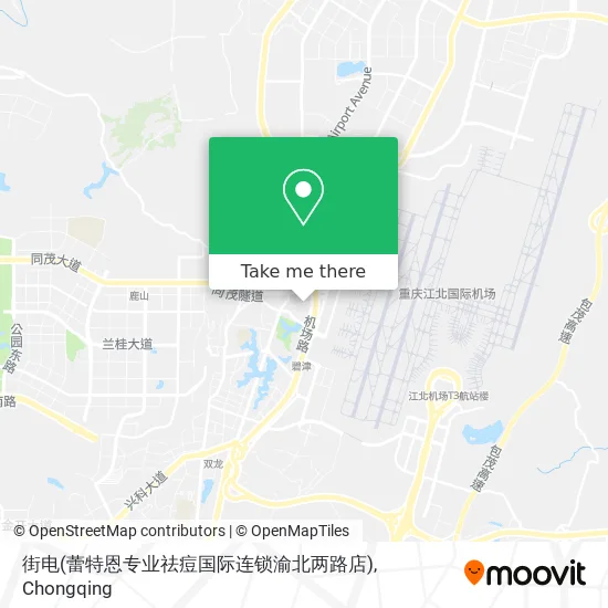 街电(蕾特恩专业祛痘国际连锁渝北两路店) map