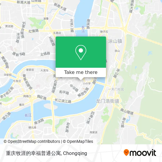 重庆牧涯的幸福普通公寓 map