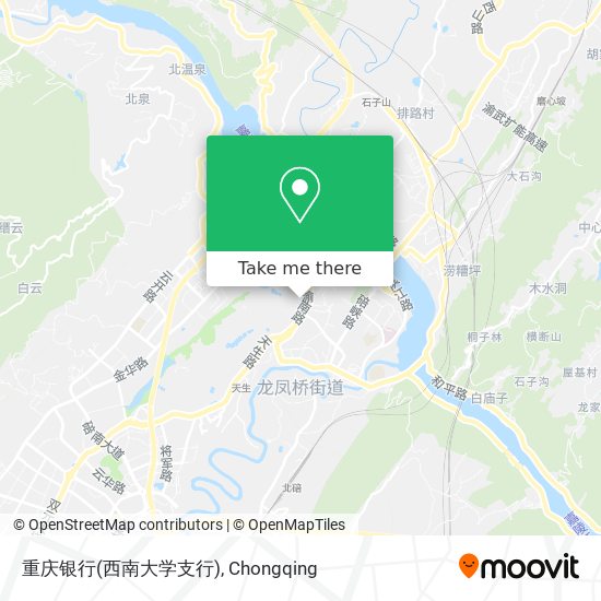 重庆银行(西南大学支行) map