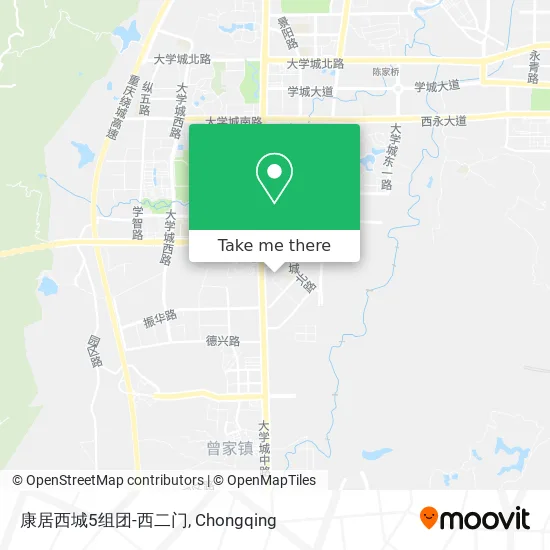 康居西城5组团-西二门 map