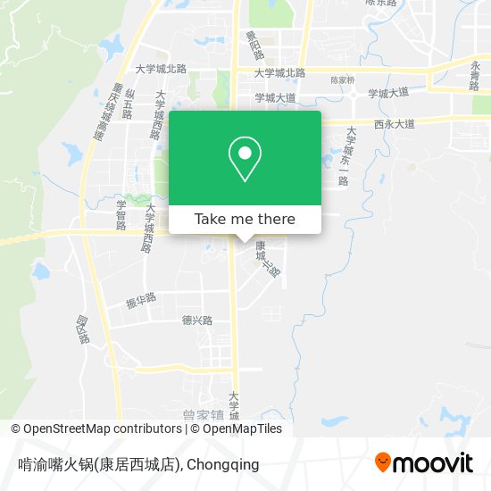 啃渝嘴火锅(康居西城店) map