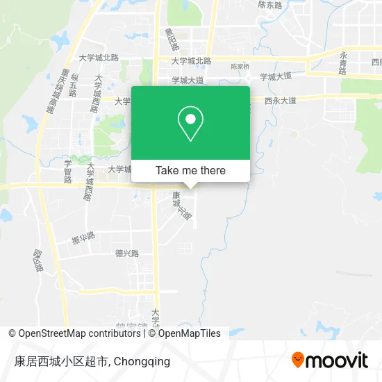 康居西城小区超市 map