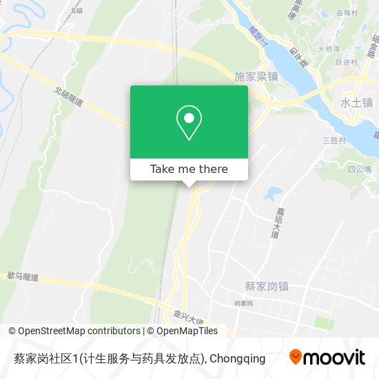 蔡家岗社区1(计生服务与药具发放点) map