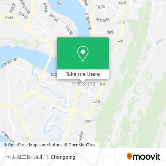恒大城二期-西北门 map