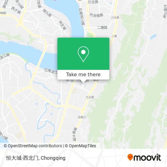 恒大城-西北门 map