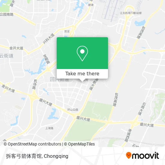 拆客弓箭体育馆 map