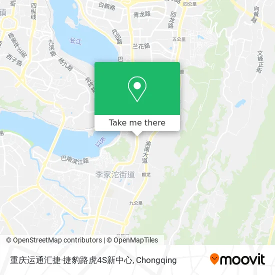 重庆运通汇捷·捷豹路虎4S新中心 map