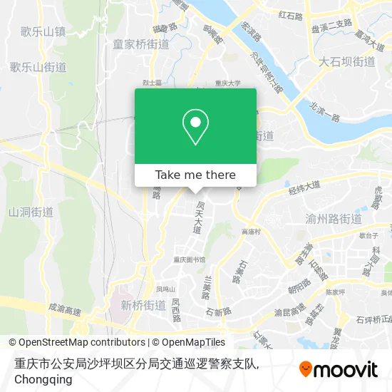 重庆市公安局沙坪坝区分局交通巡逻警察支队 map