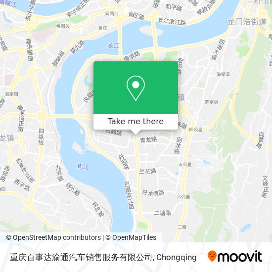 重庆百事达渝通汽车销售服务有限公司 map