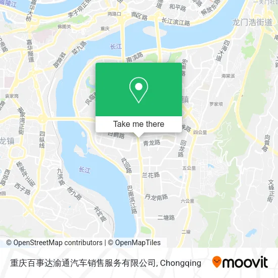 重庆百事达渝通汽车销售服务有限公司 map