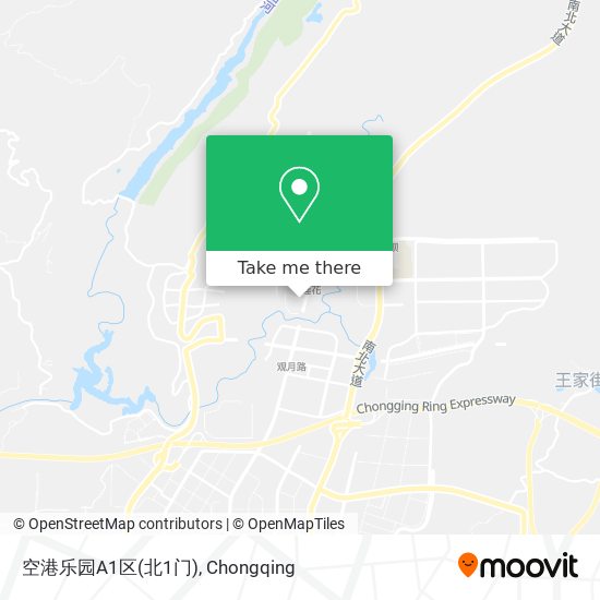 空港乐园A1区(北1门) map