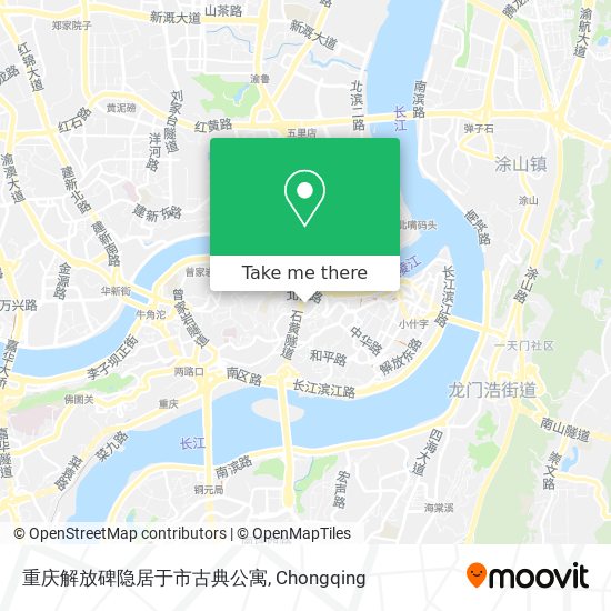 重庆解放碑隐居于市古典公寓 map