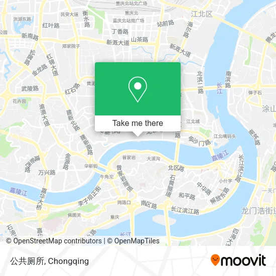 公共厕所 map