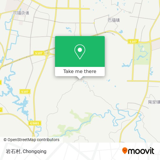 岩石村 map
