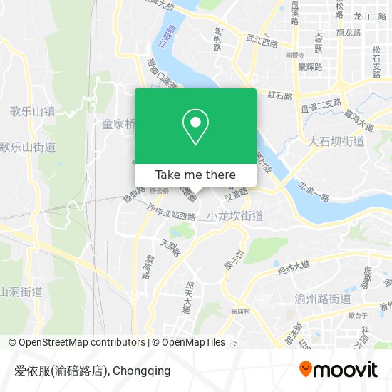 爱依服(渝碚路店) map