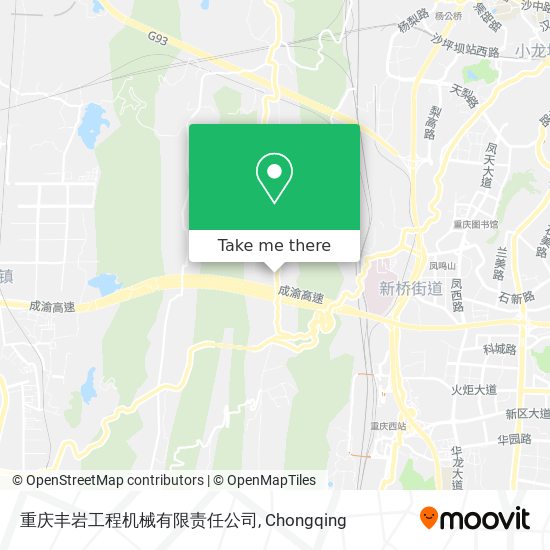 重庆丰岩工程机械有限责任公司 map