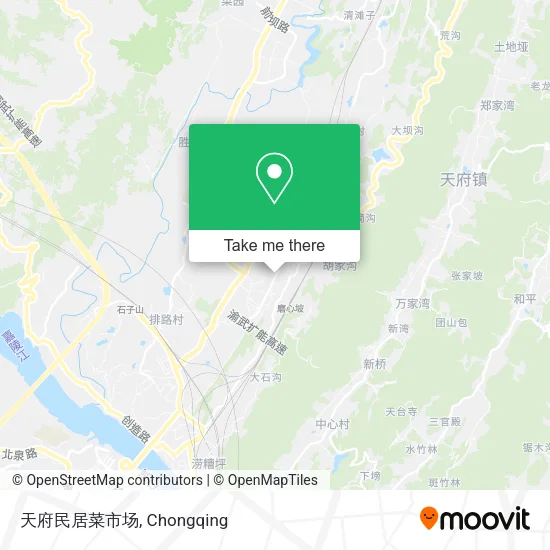 天府民居菜市场 map