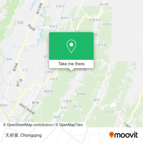 天府寨 map