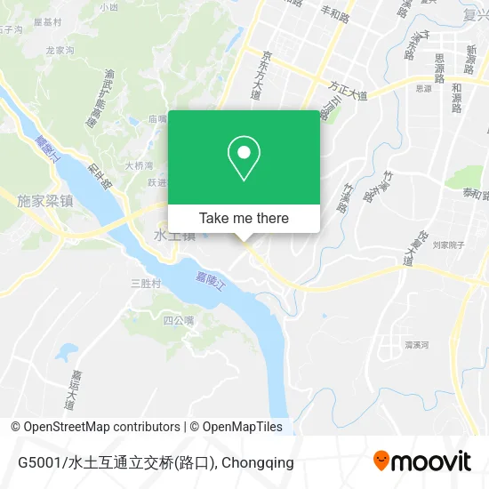G5001/水土互通立交桥(路口) map