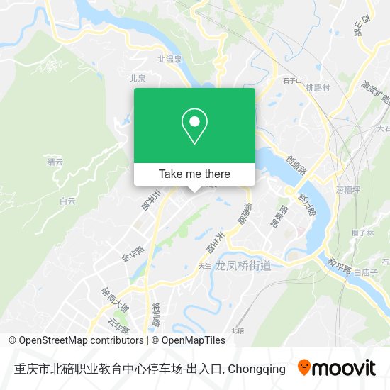 重庆市北碚职业教育中心停车场-出入口 map